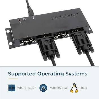 (未使用･未開封品)USBGear USB RS-232 Serial Adapter DB-9 Male works with all Windows and Mac Amazon.com: USBGear USB to RS-232 Serial Adapter Cable - DB9